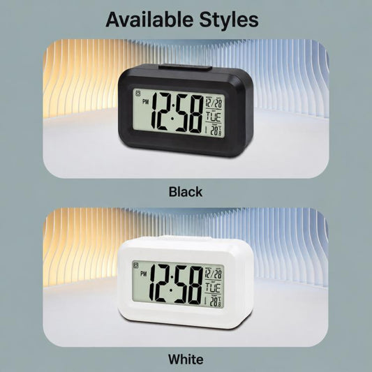 DS-2019 Multifunctional LCD Backlit Calendar Electronic Clock