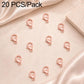20-pack rose-gold lobster clasp spring connectors for bracelets and necklaces