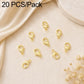 Gold-plated lobster clasp spring buckles for DIY jewelry, 20-piece pack