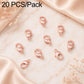 20-pack rose-gold lobster clasp spring connectors for bracelet and necklace DIY