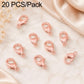20-pack rose-gold lobster clasp spring connectors with hinged closure rings