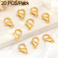 Gold-plated lobster clasp spring buckles for DIY jewelry, 20-piece pack