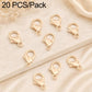 20-pack gold-tone lobster clasp spring connectors for DIY jewelry fastening
