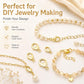 Gold plated lobster clasp spring buckles, mixed designs for DIY jewelry making and finishing