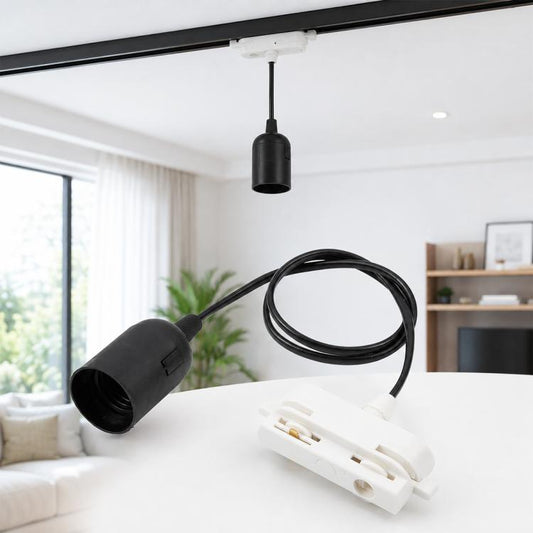 2-Wire Track Lamp Holder with 88cm Cable, E14, E27