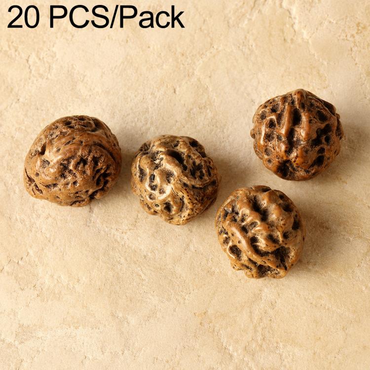 Rough natural brown seed beads with textured surface and visible small holes