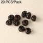 Dark brown/black textured round beads with small holes for DIY jewelry making