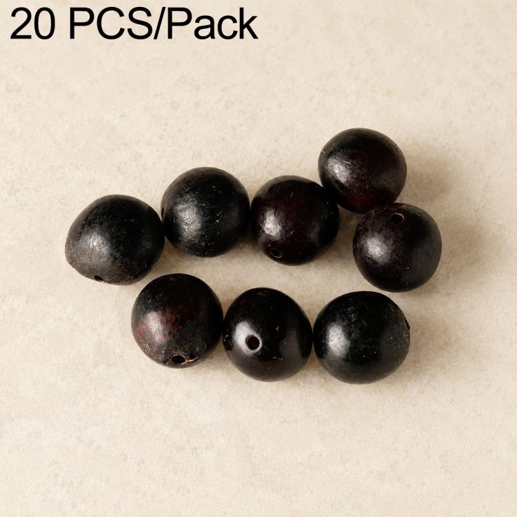 Dark purple round bodhi seed beads with drilled holes for DIY bracelet making