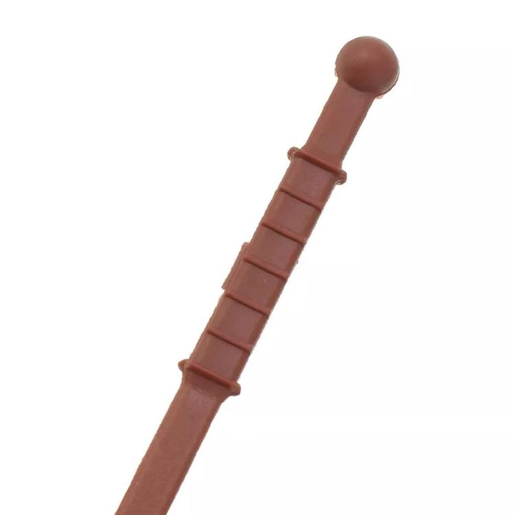 Engine oil dipstick brown segmented stick with round top