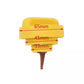 Engine oil dipstick yellow gauge cap with 65mm, 45mm, 33mm markings