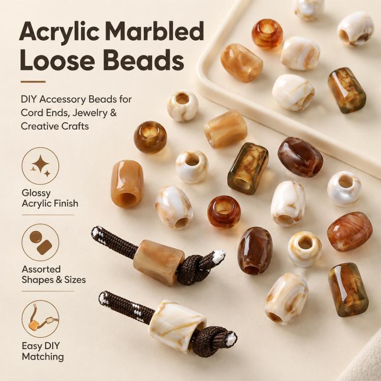 Large-hole Acrylic Beads DIY Accessories