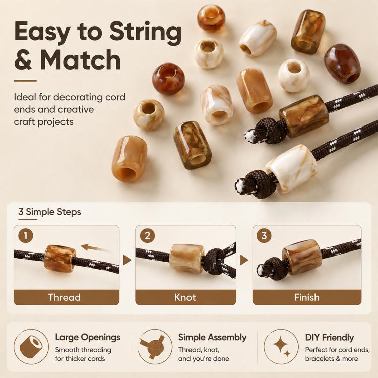 Large-hole Acrylic Beads DIY Accessories