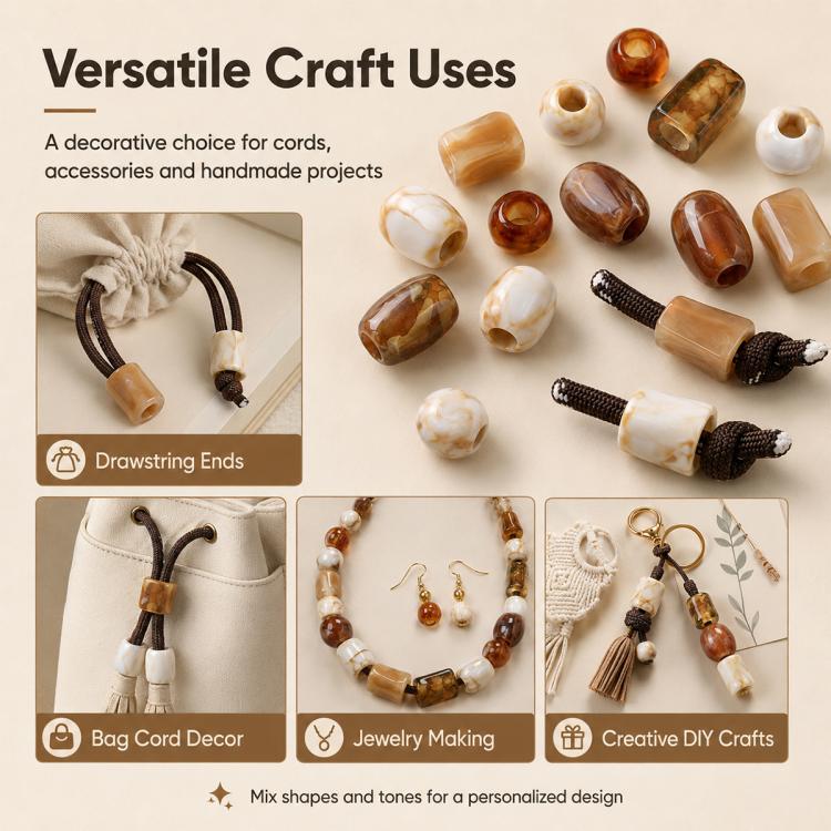 Large-hole Acrylic Beads DIY Accessories