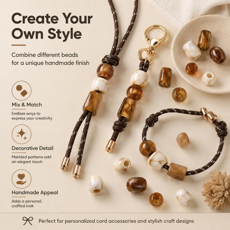 Large-hole Acrylic Beads DIY Accessories