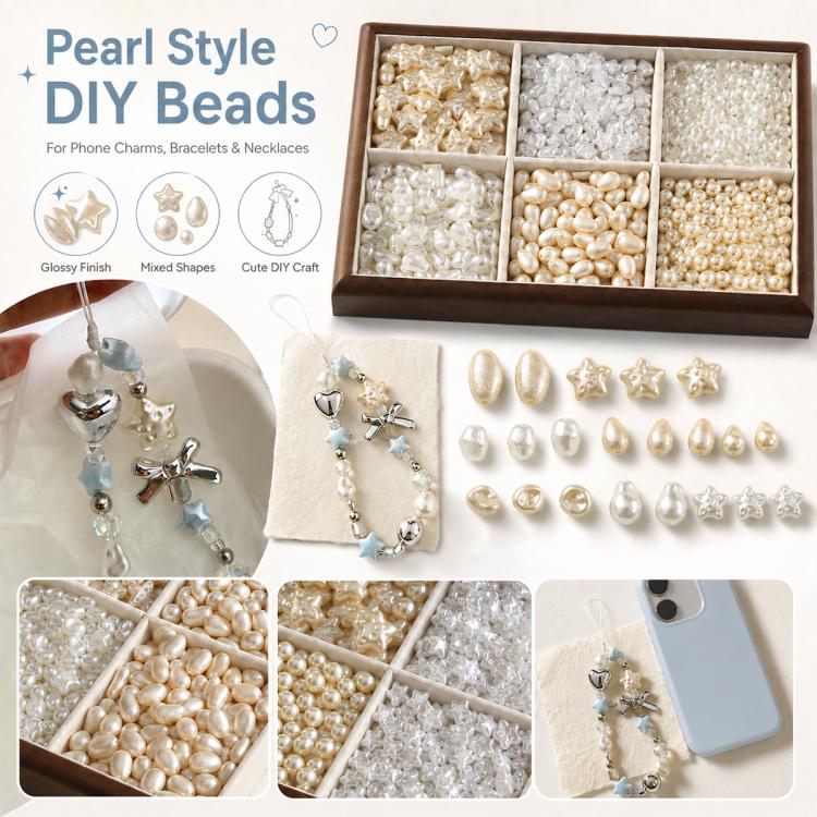 Irregular Faux Pearl Beads DIY Accessories for Phone Straps