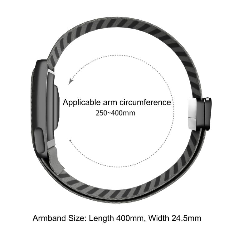Metal Frame Integrated Magnetic Clasp Nylon Arm Band, For WHOOP 5.0 Regular