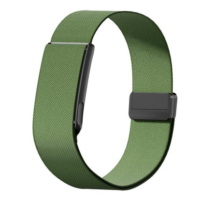 Metal Frame Magnetic Clasp Elastic Nylon Arm Band, For Amazfit Helio Strap