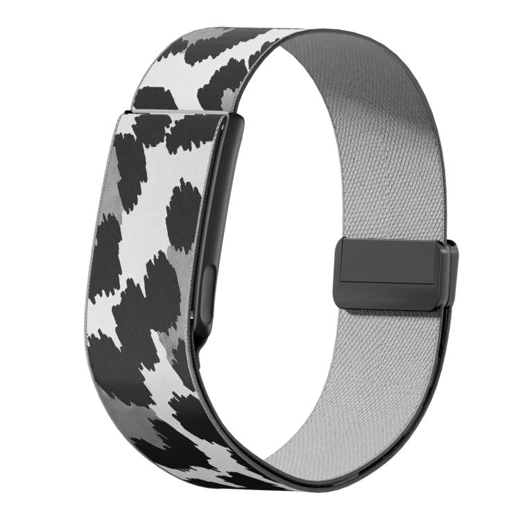 Metal Frame Magnetic Clasp Elastic Nylon Arm Band, For Amazfit Helio Strap