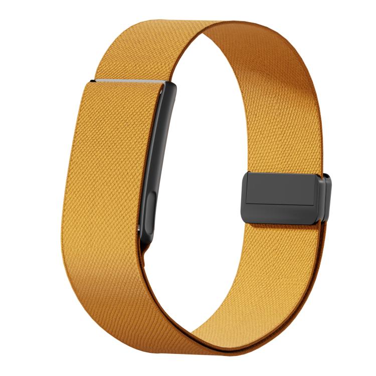 Metal Frame Magnetic Clasp Elastic Nylon Arm Band, For Amazfit Helio Strap