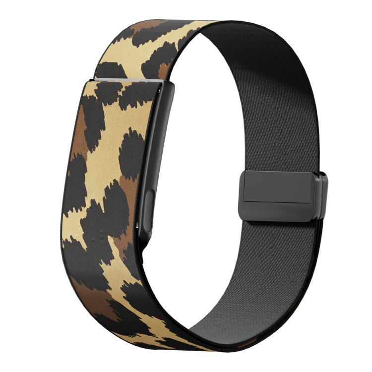 Metal Frame Magnetic Clasp Elastic Nylon Arm Band, For Amazfit Helio Strap