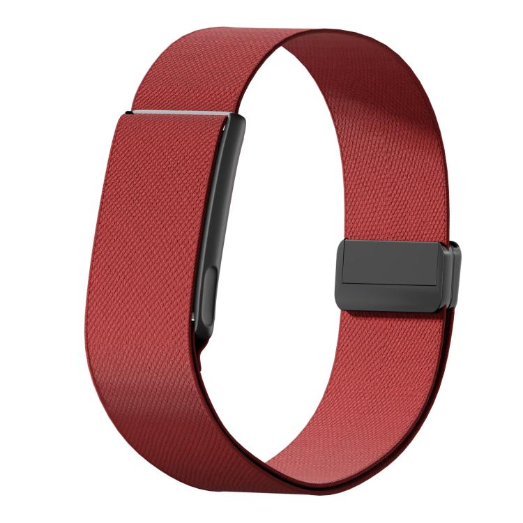 Metal Frame Magnetic Clasp Elastic Nylon Arm Band, For Amazfit Helio Strap