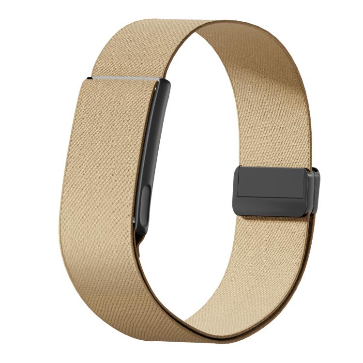 Metal Frame Magnetic Clasp Elastic Nylon Arm Band, For Amazfit Helio Strap