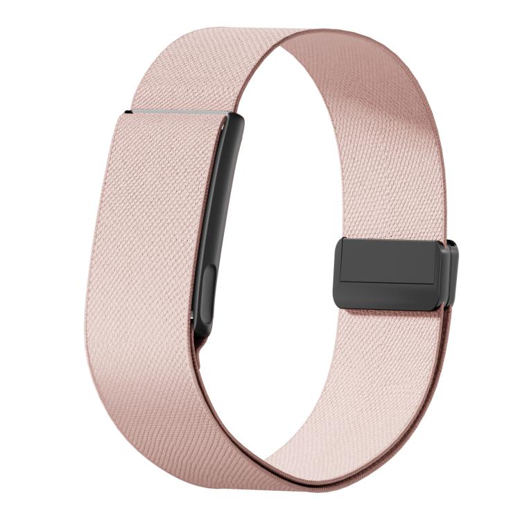 Metal Frame Magnetic Clasp Elastic Nylon Arm Band, For Amazfit Helio Strap