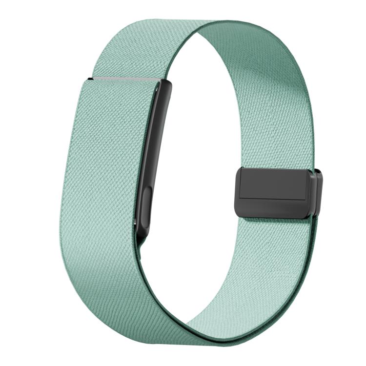 Metal Frame Magnetic Clasp Elastic Nylon Arm Band, For Amazfit Helio Strap