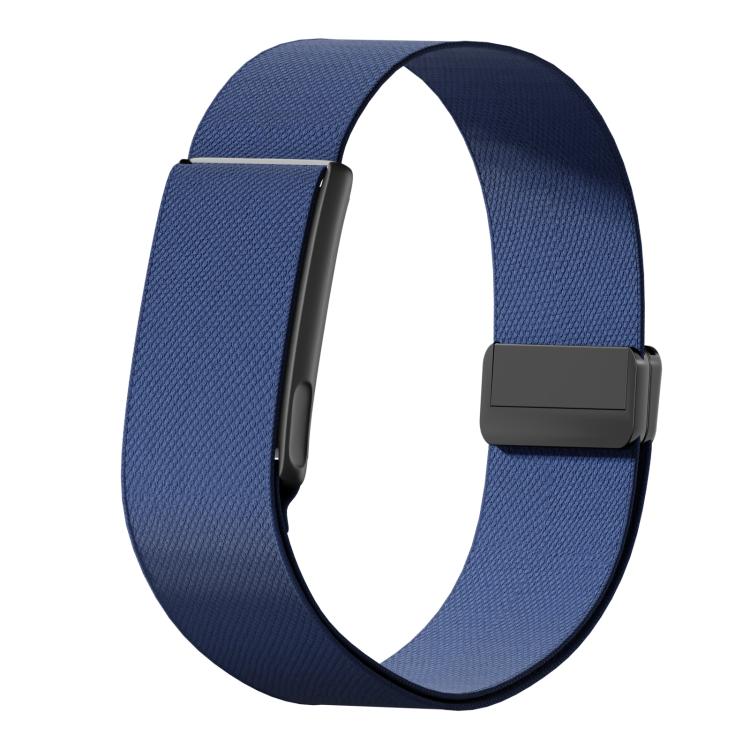 Metal Frame Magnetic Clasp Elastic Nylon Arm Band, For Amazfit Helio Strap