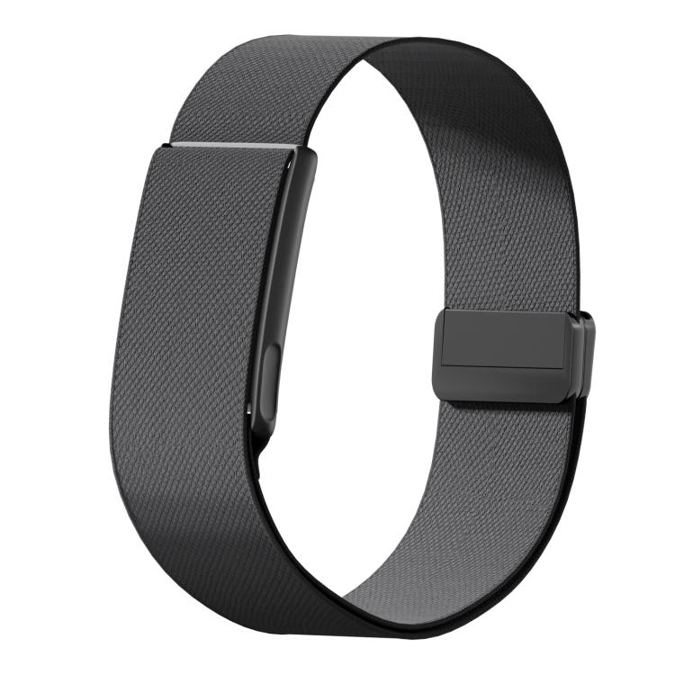 Metal Frame Magnetic Clasp Elastic Nylon Arm Band, For Amazfit Helio Strap