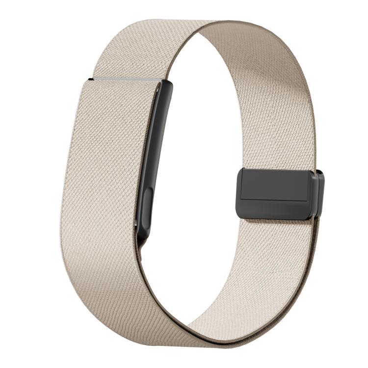 Metal Frame Magnetic Clasp Elastic Nylon Arm Band, For Amazfit Helio Strap