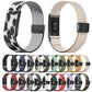 Metal Frame Magnetic Clasp Elastic Nylon Arm Band, For Amazfit Helio Strap