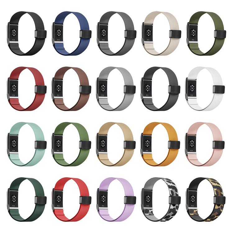 Metal Frame Magnetic Clasp Elastic Nylon Arm Band, For Amazfit Helio Strap
