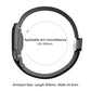 Metal Frame Magnetic Clasp Elastic Nylon Arm Band, For Amazfit Helio Strap