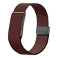 Metal Frame Magnetic Clasp Inner Twill Nylon Arm Band, For Amazfit Helio Strap