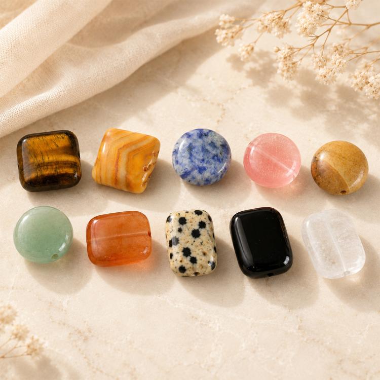10PCS/Set Natural Loose-bead DIY Accessories for Bracelets and Necklaces