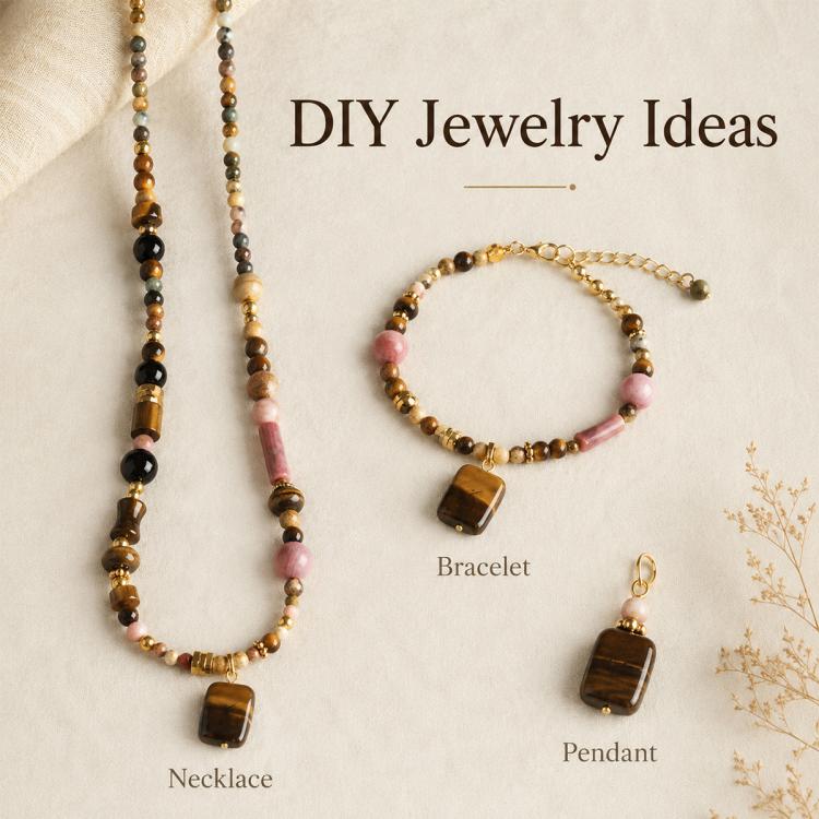 10PCS/Set Natural Loose-bead DIY Accessories for Bracelets and Necklaces