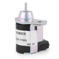 12V shutdown solenoid valve with vertical metal plunger and black 2-pin connector