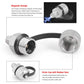 Magnetic oil drain valve set with knurled cap, threaded inlet, and rubber-sealed outlet