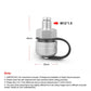 Magnetic oil drain valve, M12x1.5 threaded inlet, knurled stainless body