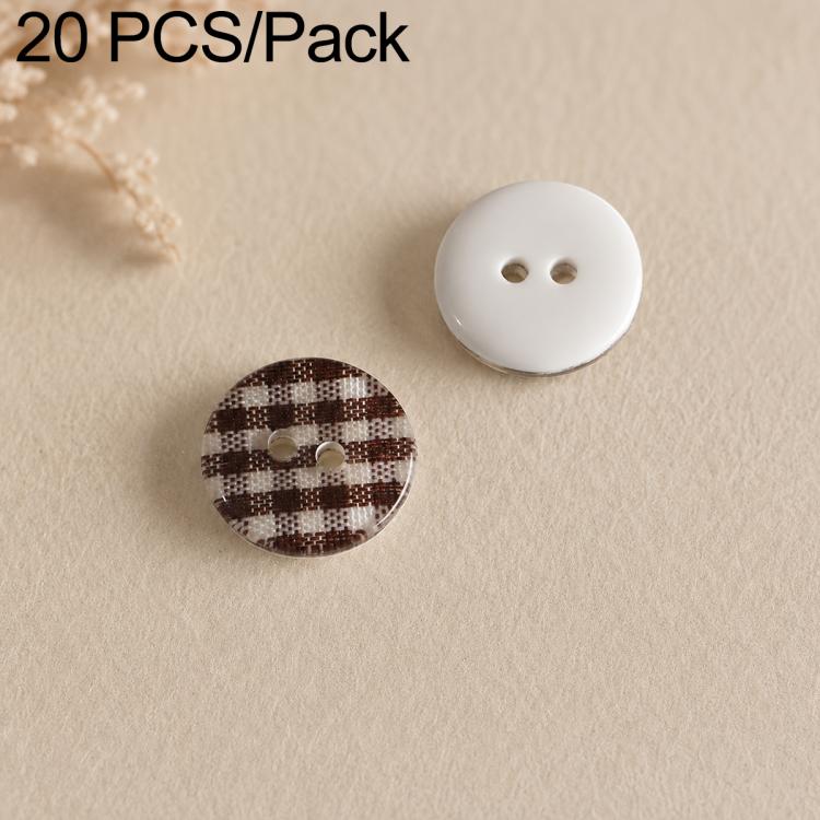 20 PCS/Set Colorful Resin Buttons for DIY Bracelets Accessories