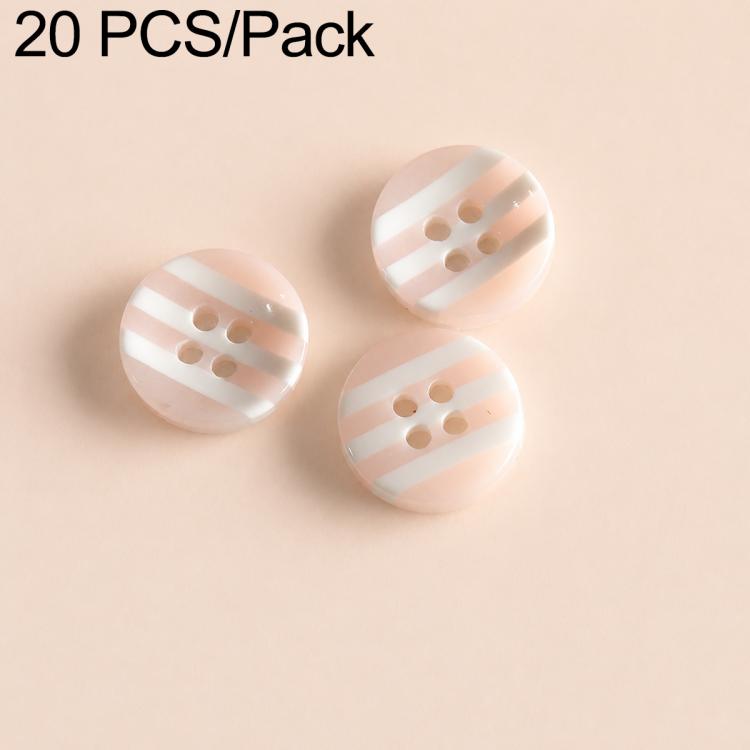 20 PCS/Set Colorful Resin Buttons for DIY Bracelets Accessories