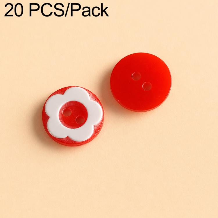 20 PCS/Set Colorful Resin Buttons for DIY Bracelets Accessories