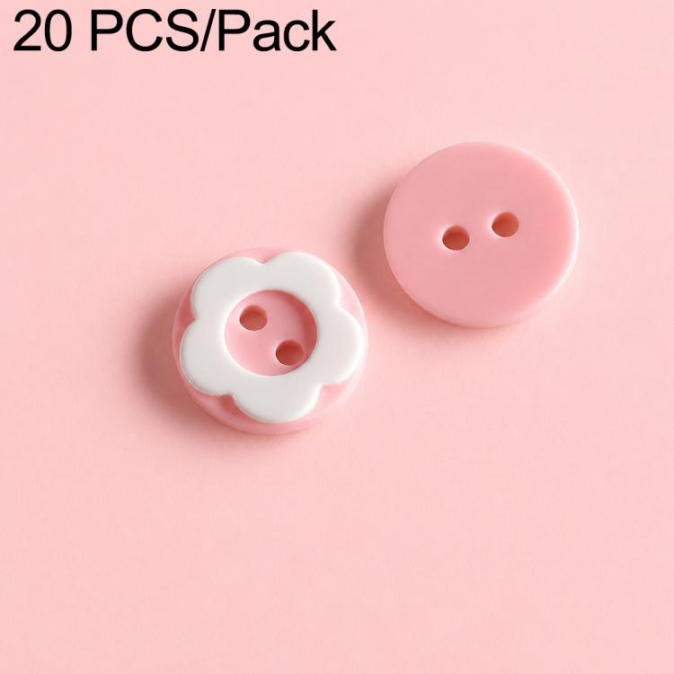 20 PCS/Set Colorful Resin Buttons for DIY Bracelets Accessories