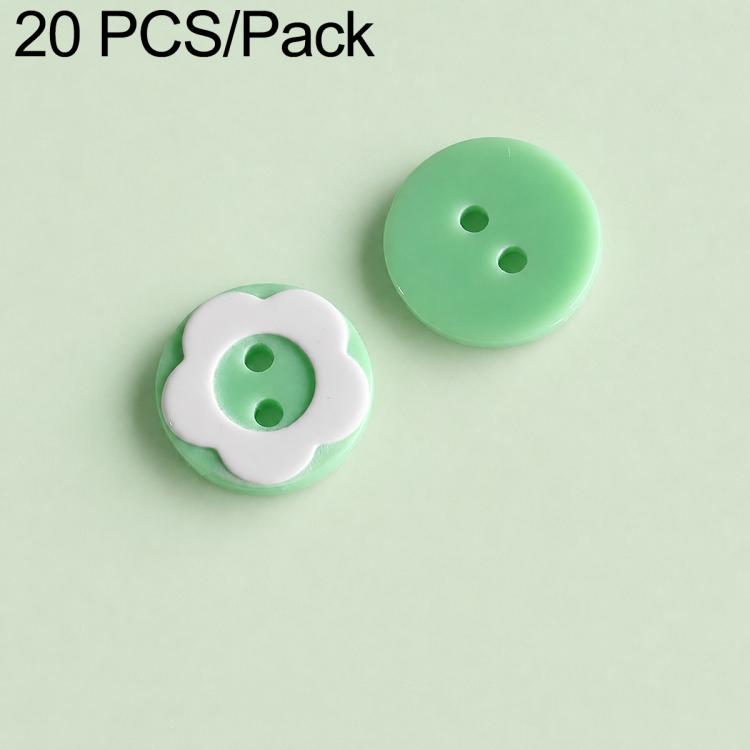 20 PCS/Set Colorful Resin Buttons for DIY Bracelets Accessories