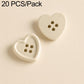 20 PCS/Set Colorful Resin Buttons for DIY Bracelets Accessories