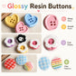 20 PCS/Set Colorful Resin Buttons for DIY Bracelets Accessories
