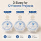 Transparent White Elastic Beading Cord DIY Craft Accessory for Bracelets, 0.4mm, 0.8mm, 1mm