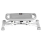 Gray 2-in-1 swing stepper with curved handlebar and LCD console