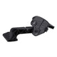 Black hood release handle lever replacement part with mounting base, plastic
